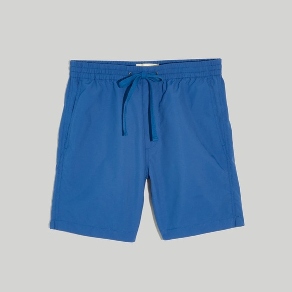 Madewell Other - Madewell Men’s 6 1/2" (Re)sourced Everywear Shorts Tulum Blue Nylon - Medium